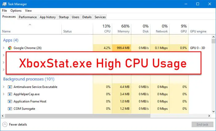 XboxStat.exe High CPU Usage