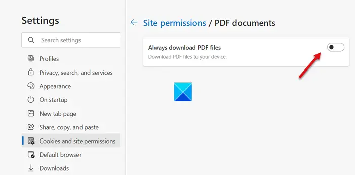 Always Download PDF Files