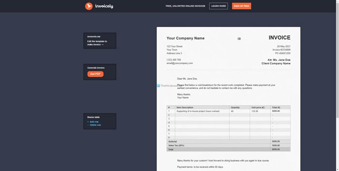 Best free online invoice generators