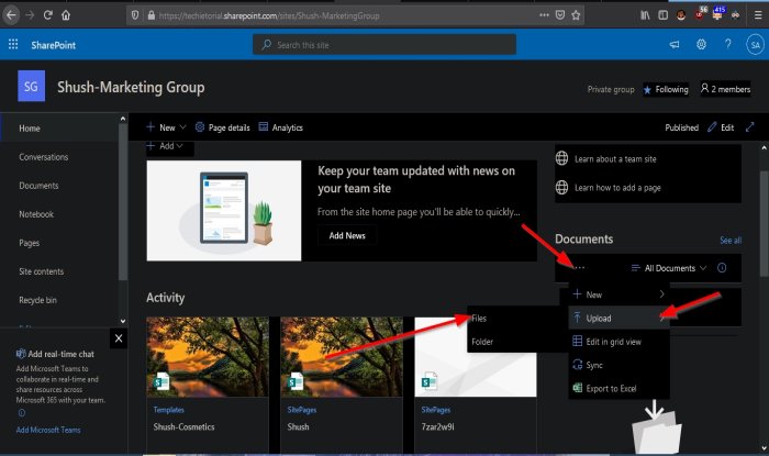 How to upload Documents to a SharePoint Site - 29