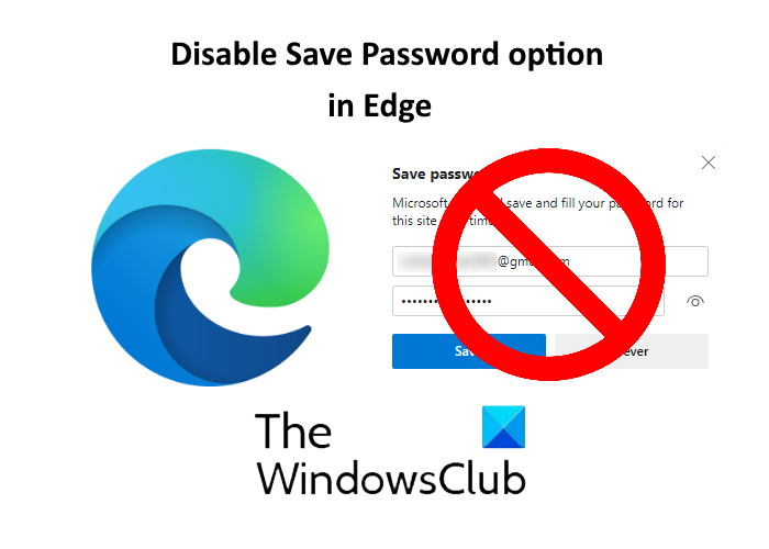 disable save password in edge