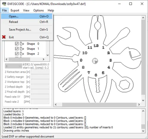 Convert G code To DXF 