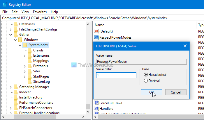 How to enable or disable Respect Device Power Mode Settings