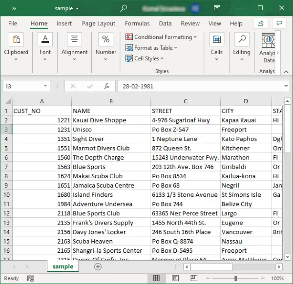 convert DBF to Excel