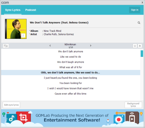 Best Free Music Player with Lyrics Downloader for Windows 11/10