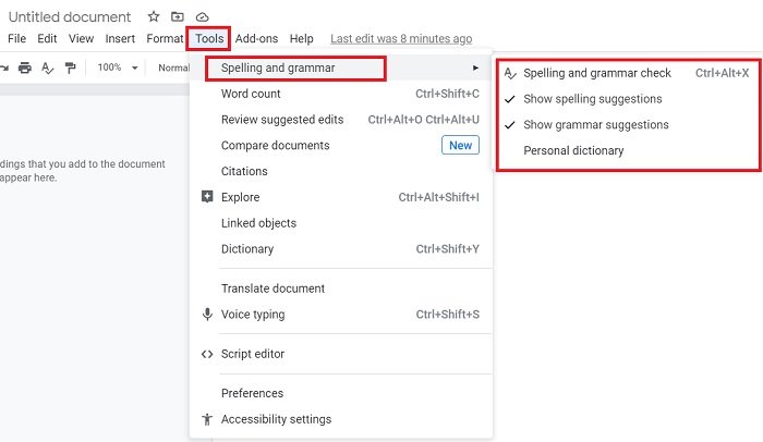How to enable grammar and spelling check in Google Sheets - Web Applications Stack Exchange