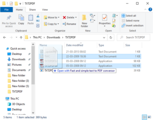 Convert Text to PDF with Drag and Drop on Windows PC