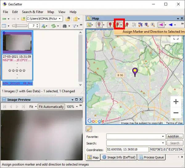 Geotag a Picture in Windows 10