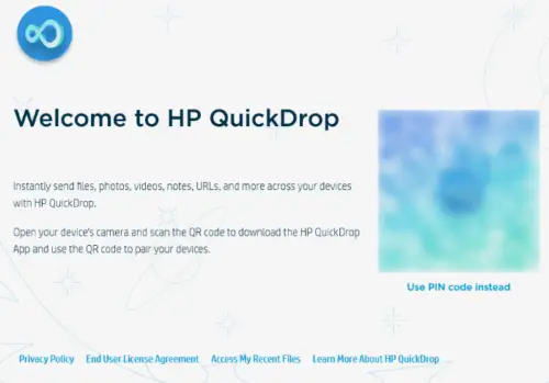 how to use HP QuickDrop