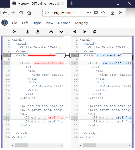 Compare PDF, HTML, PPT Documents Online using free tools