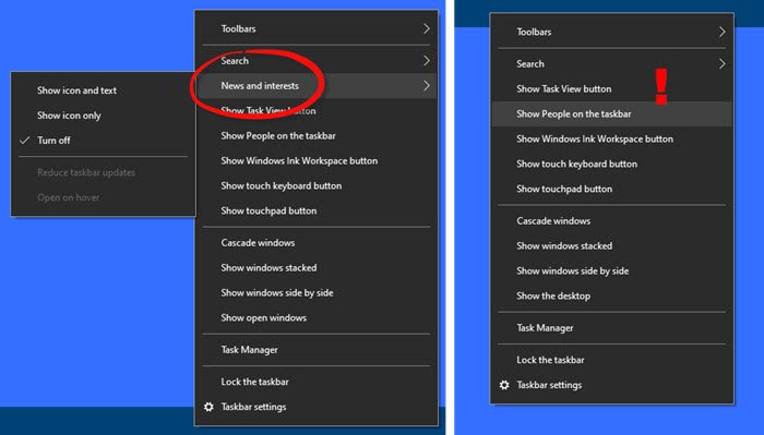 News And Interests Not Showing Or Missing In Windows 10