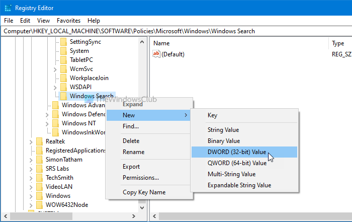 How to prevent Windows from automatically adding shared folders to Search Index