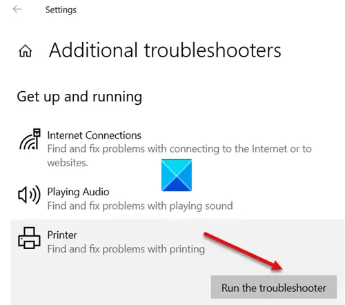 Printer Troubleshooter