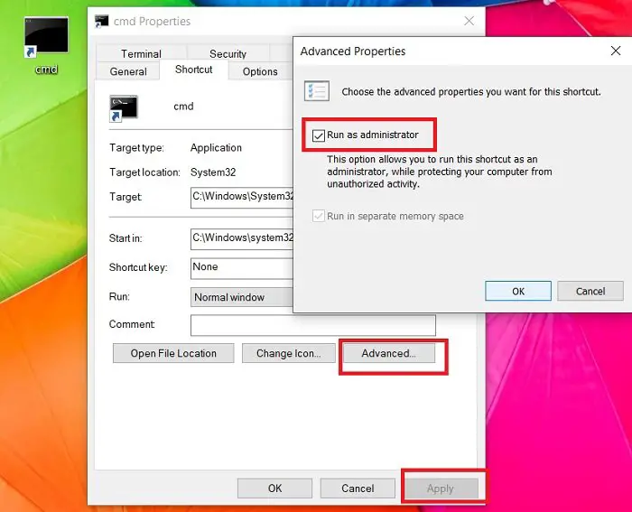 How to ALWAYS run CMD, PowerShell or Terminal as Administrator