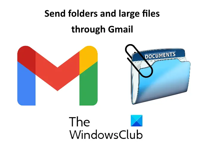 отправлять папки с большими файлами через Gmail