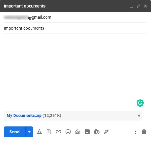 send folders through gmail 2