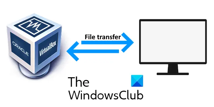 transfer files VM and host computer