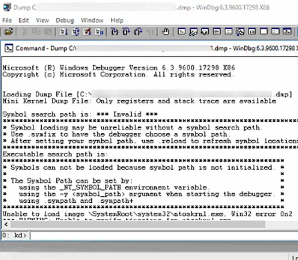 Crash Dump Analyzer software