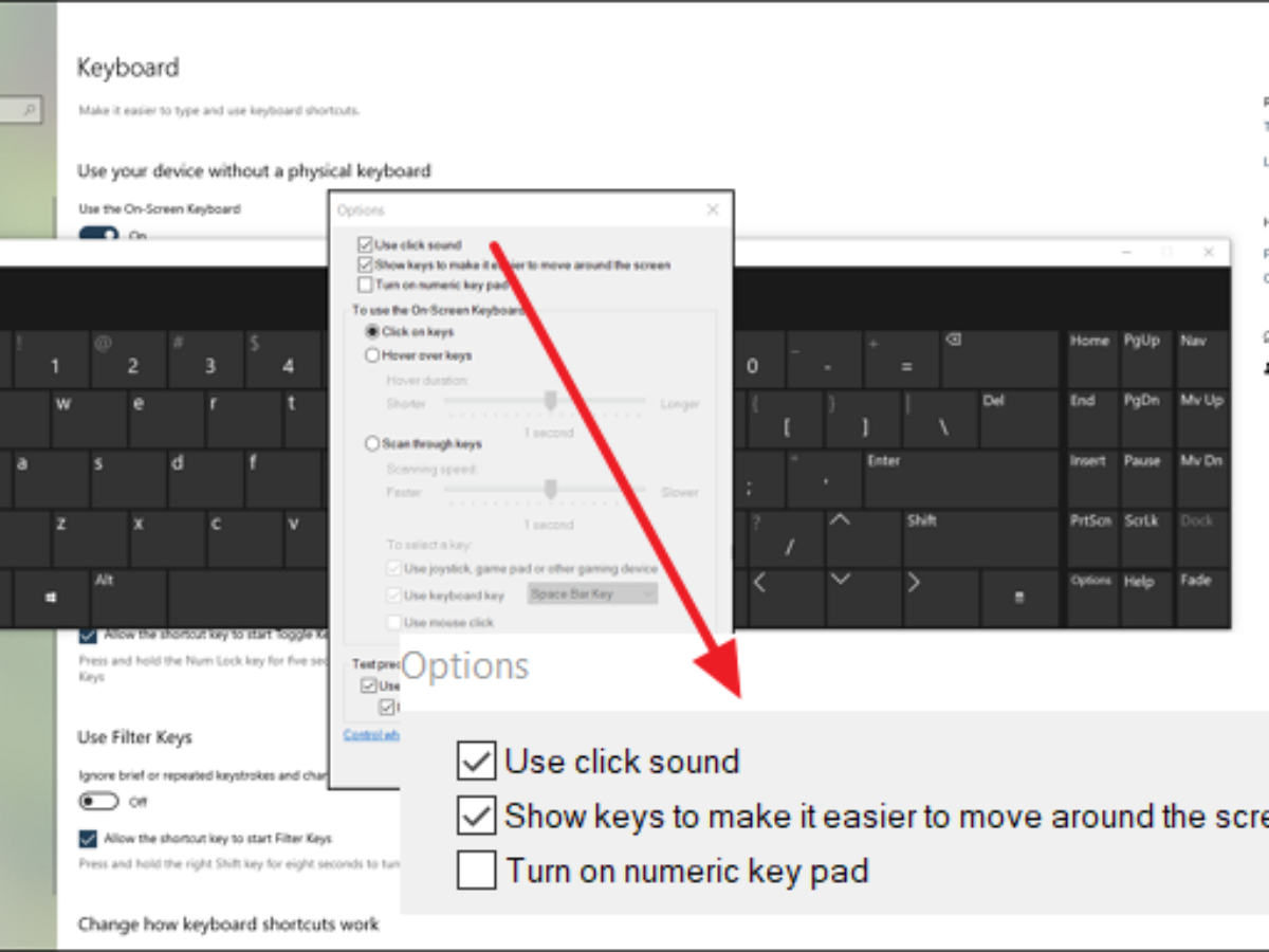 Звук клавиатуры приложение. Как отключить звуки клавиатуры на Windows 10. Как отключить звук при нажатии клавиш на клавиатуре в Windows 10. Отключить звук клавиатуры Windows 10. Как убрать звук клавиатуры на компьютере.