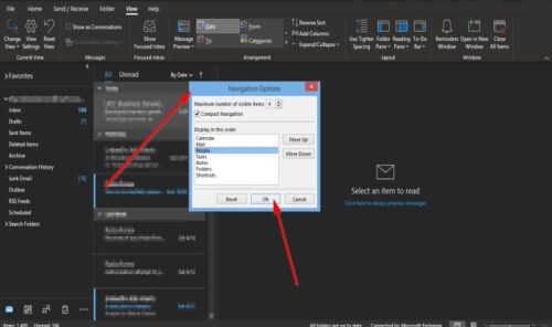 Outlook のナビゲーション ウィンドウをカスタマイズする方法