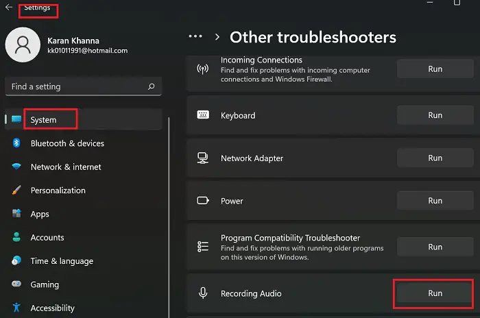 Recording Audio Troubleshooter-11