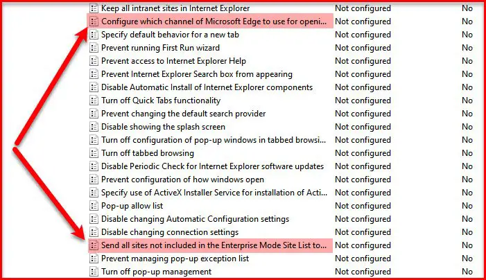 Redirect sites from IE to Microsoft Edge in Windows 10