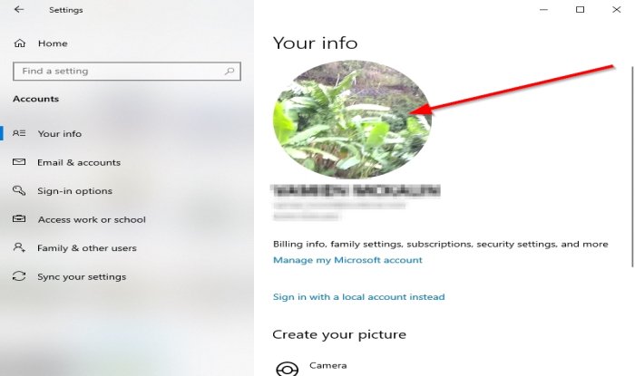 How to change User Account picture to video
