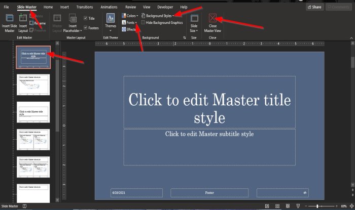 How to use Slide Master in PowerPoint