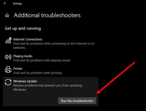 Windows Update Troubleshooter-10