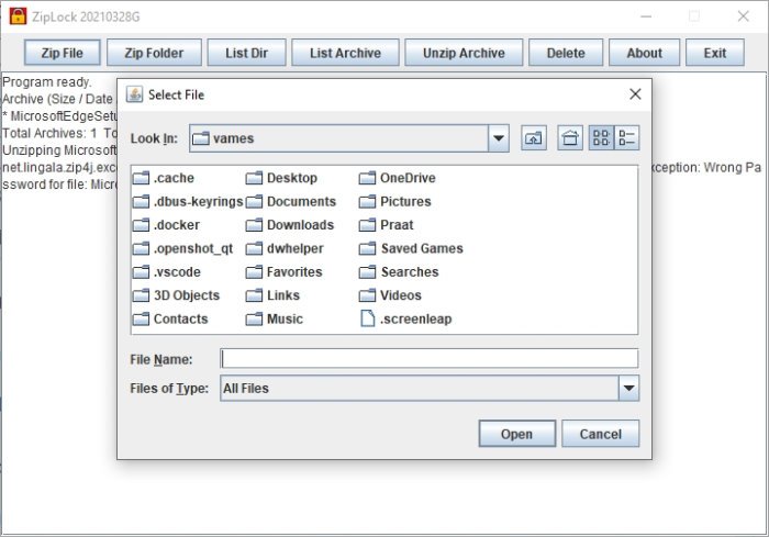 Compress, Backup and Password-protect ZIP files