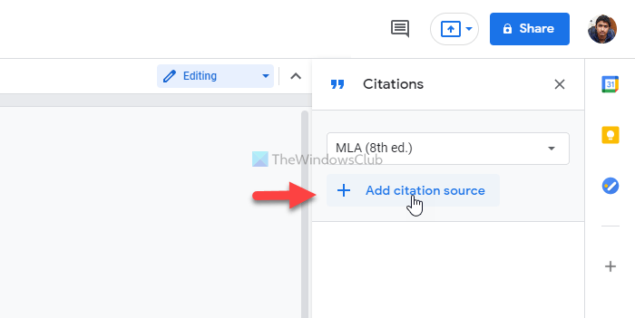 How to add citations and references in Google Docs