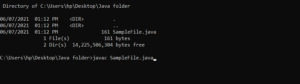 How to run a Java program from the Command Prompt
