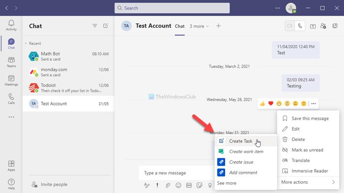 How to convert Microsoft Teams messages to Microsoft To Do tasks