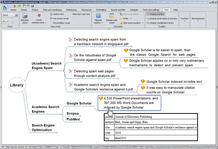 reference manager annotation