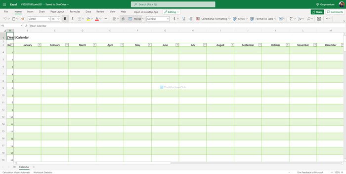 Best Google Sheets and Excel Online calendar templates