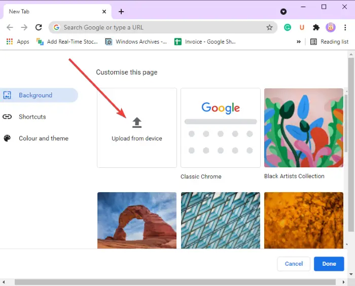 How to Make your Google Homepage Background a Gif