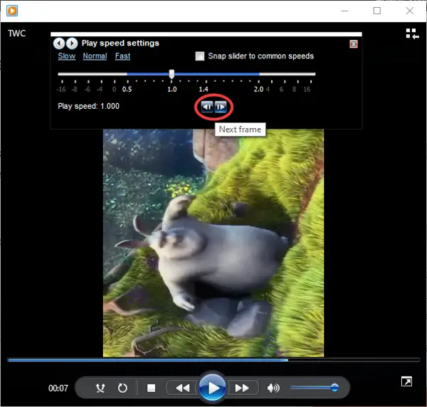 windows media player playback speed