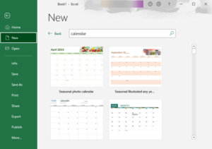How to create a Calendar in Excel