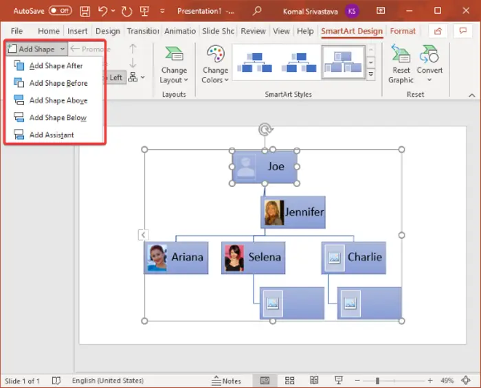 How to create an Org chart in PowerPoint