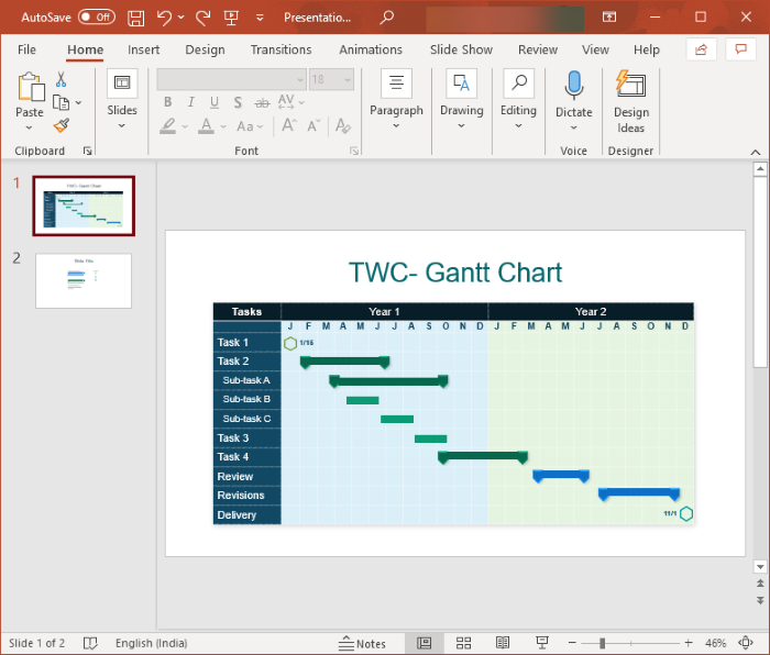 How To Do A Gantt Chart In Powerpoint