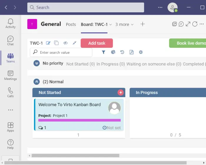 How to create a Kanban Board in Teams