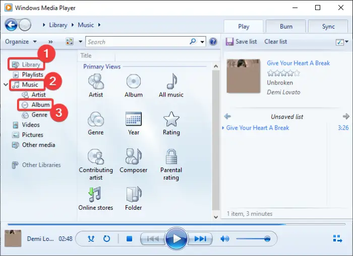 download and add Track Titles in Windows Media Player