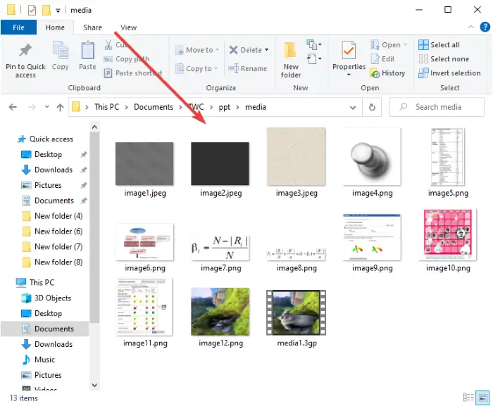 How to extract media files from PowerPoint Presentations