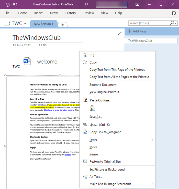 How to Insert a Word Document into OneNote notes