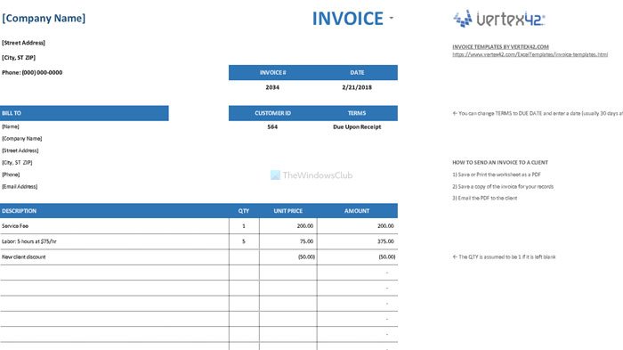 Best invoice templates for Google Docs for freelancers and small business