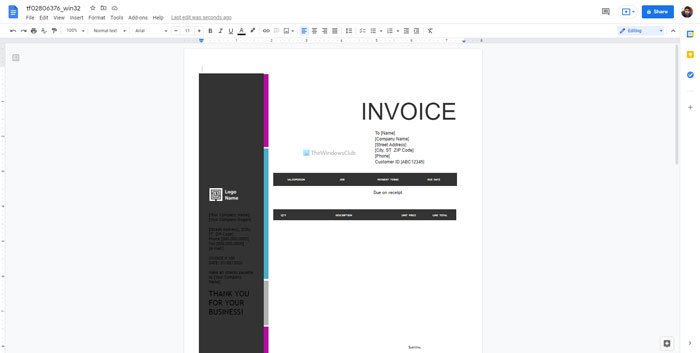 Best invoice templates for Google Docs for freelancers and small business