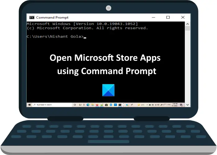 open microsoft store apps command prompt