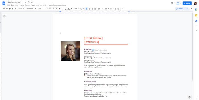 Best resume templates for Google Docs to create professional CV