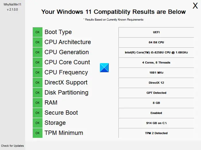 why won't my pc support windows 11