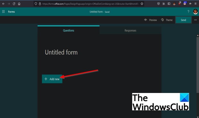 How to add Sections in Microsoft Forms